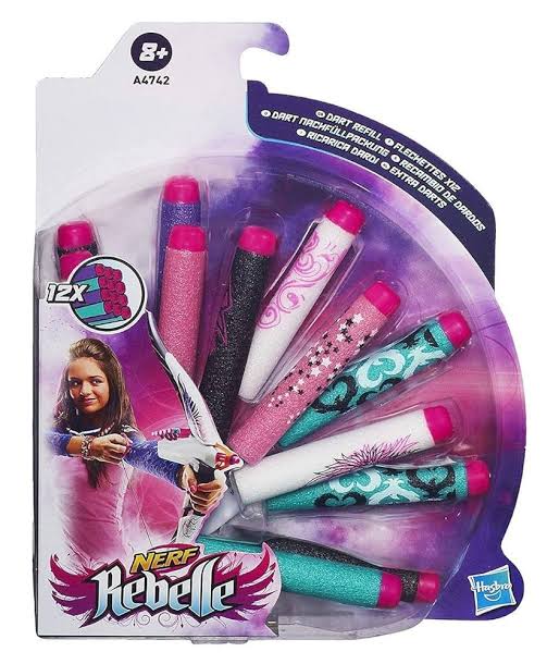 NERF Rebelle Dart Refill Pack - 12 Exclusive Colors & Designs