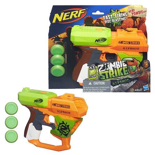 NERF Zombie Strike Ripshot Blaster - Fast-Firing Disc Action