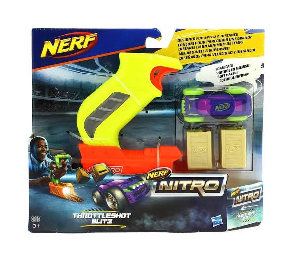 NERF Nitro Throttleshot Blitz Blaster & Foam Car Stunt Set