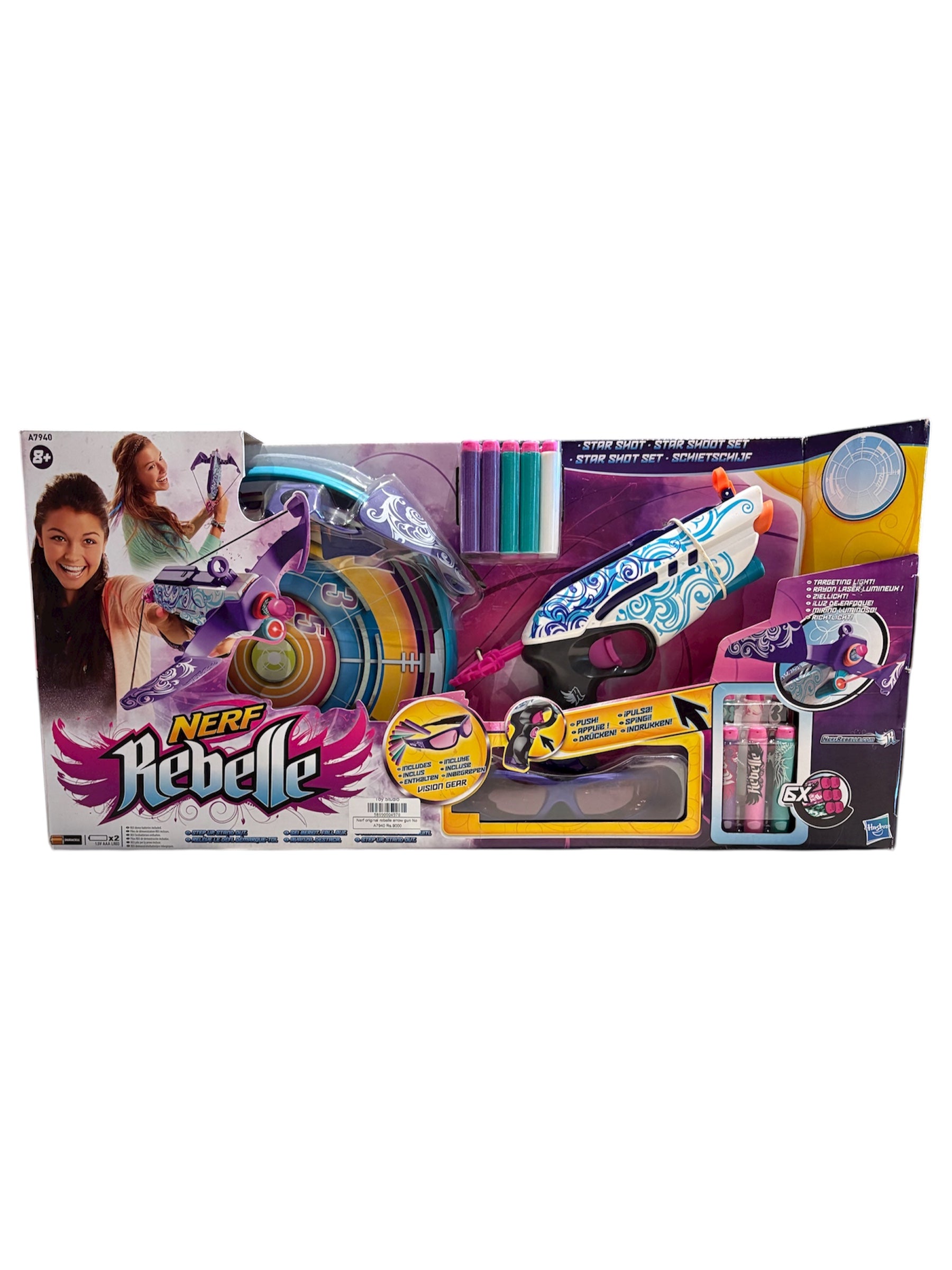 Nerf Rebelle Star Shot Blasting Set (Includes Crossbow & Secondary Blaster)