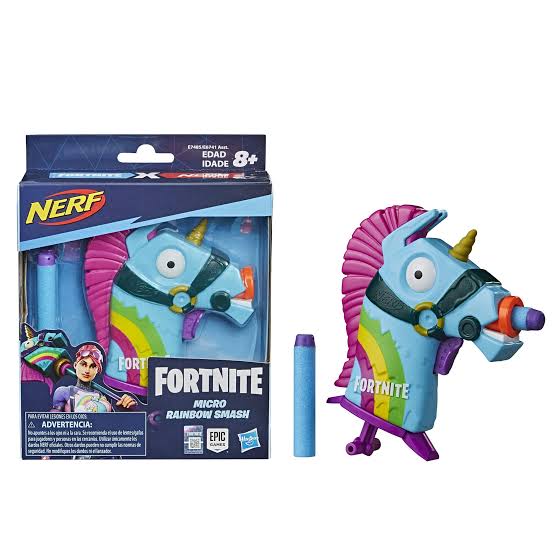 NERF MicroShots Fortnite Micro Rainbow Smash Blaster