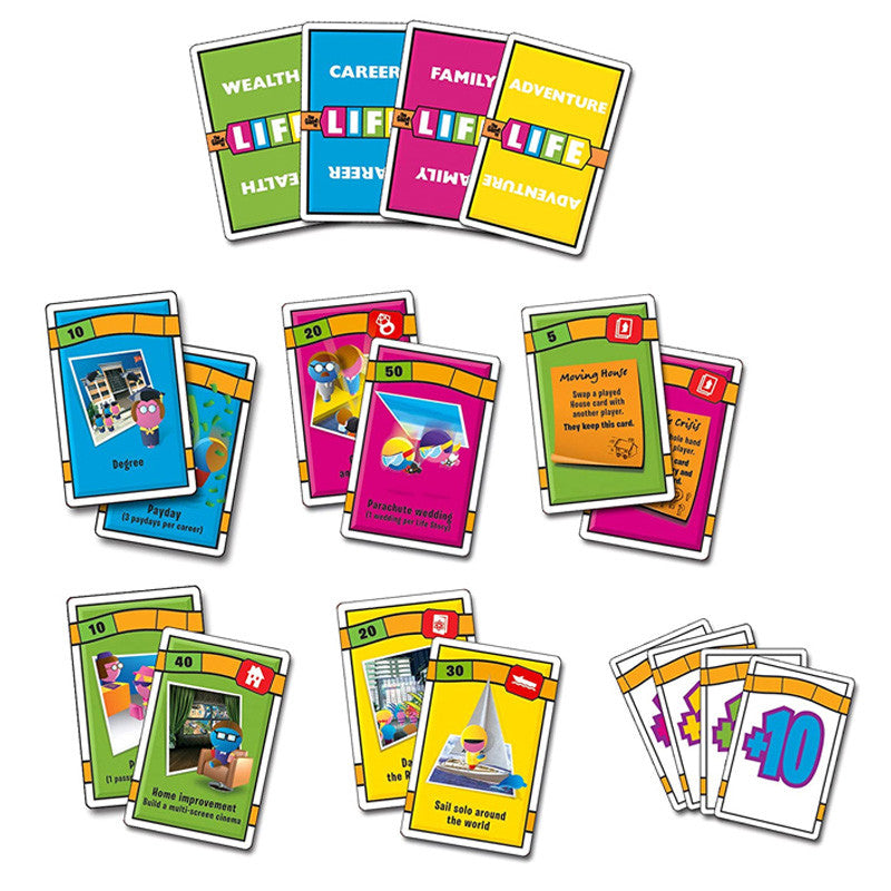 THE GAME OF LIFE Adventures Card Game