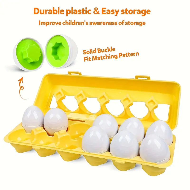 Shape Matching Eggs 12 eggs