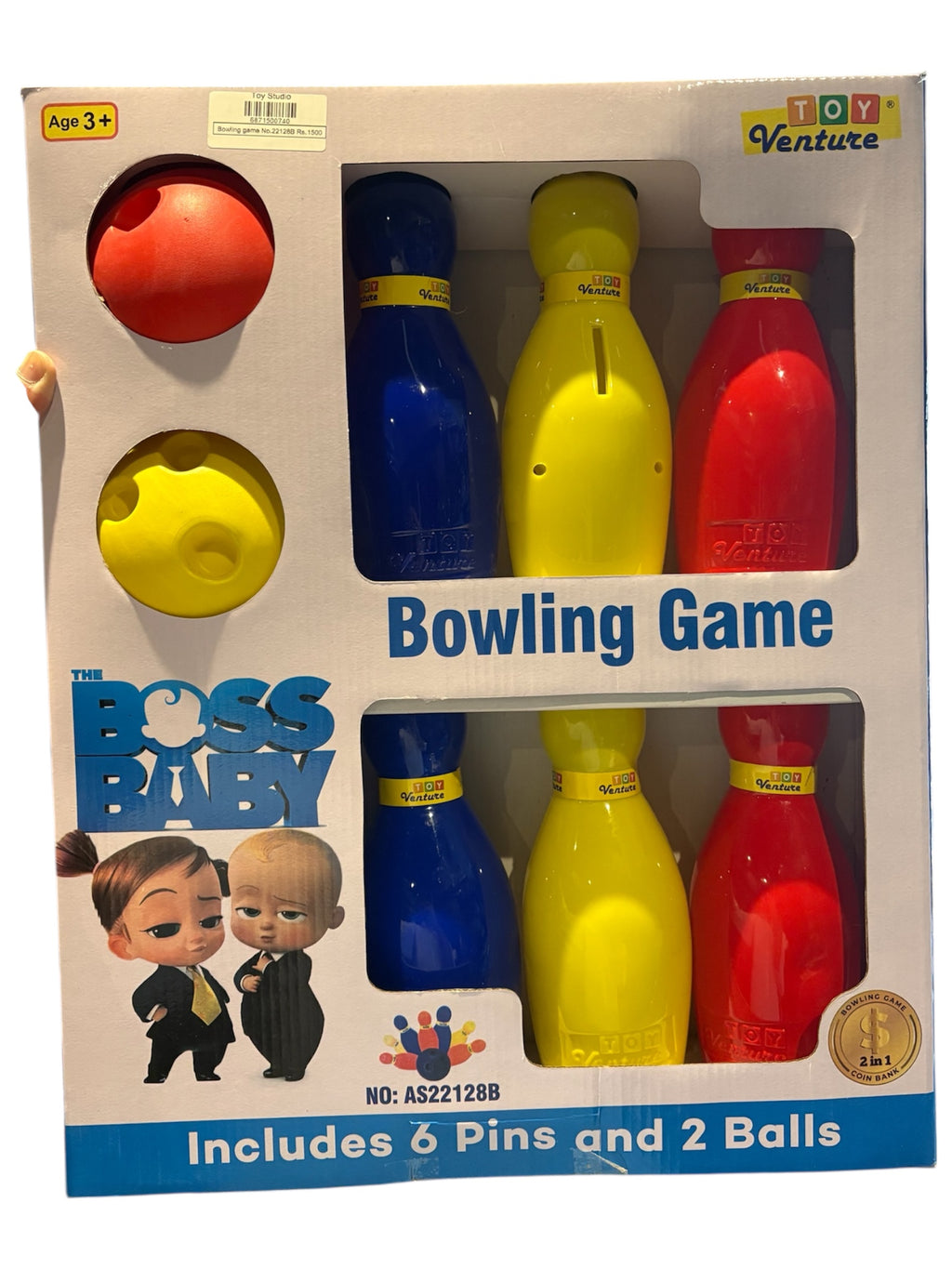 Kids Bowling Set – 6 Pins & 2 Balls