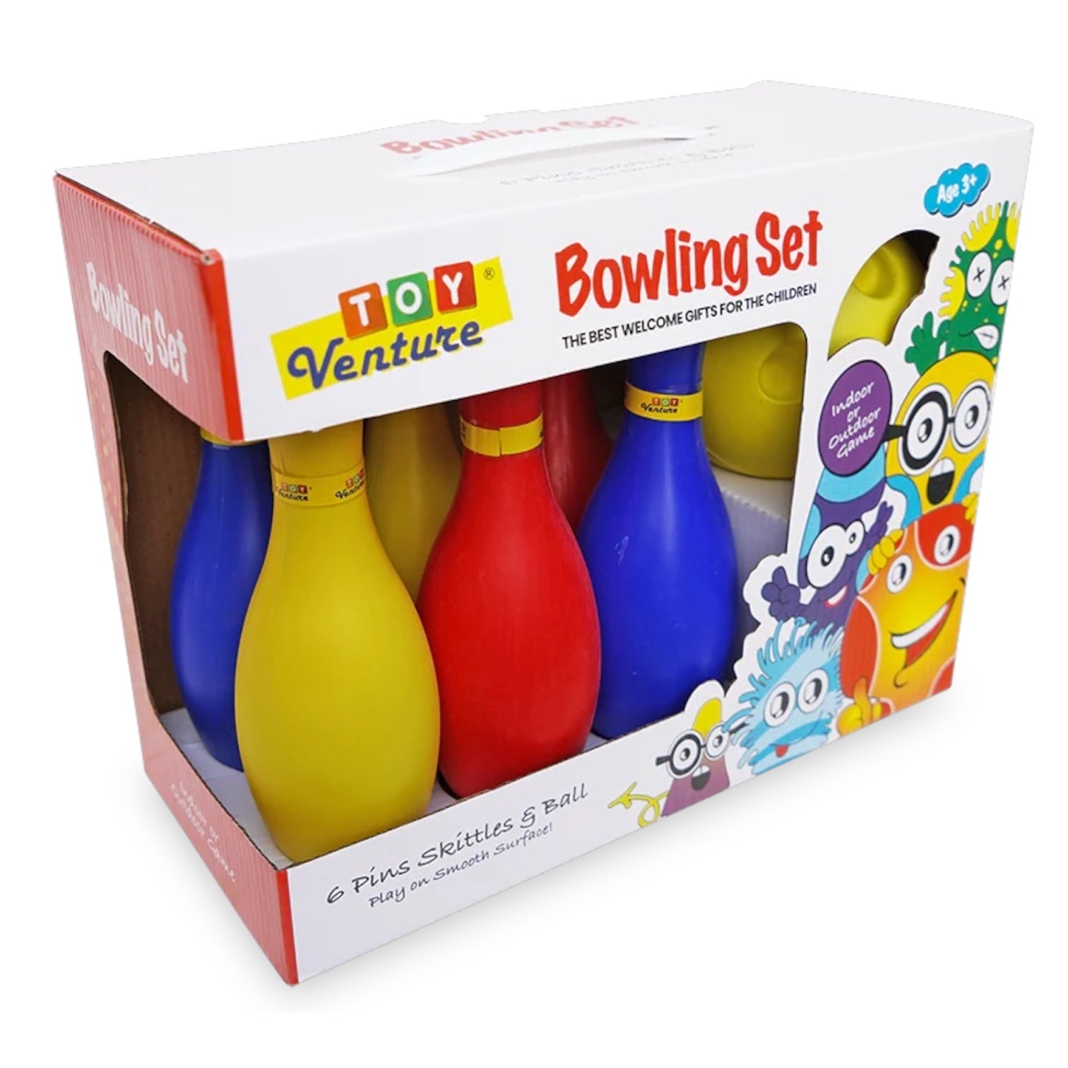 Kids Bowling Set – 6 Pins & Ball