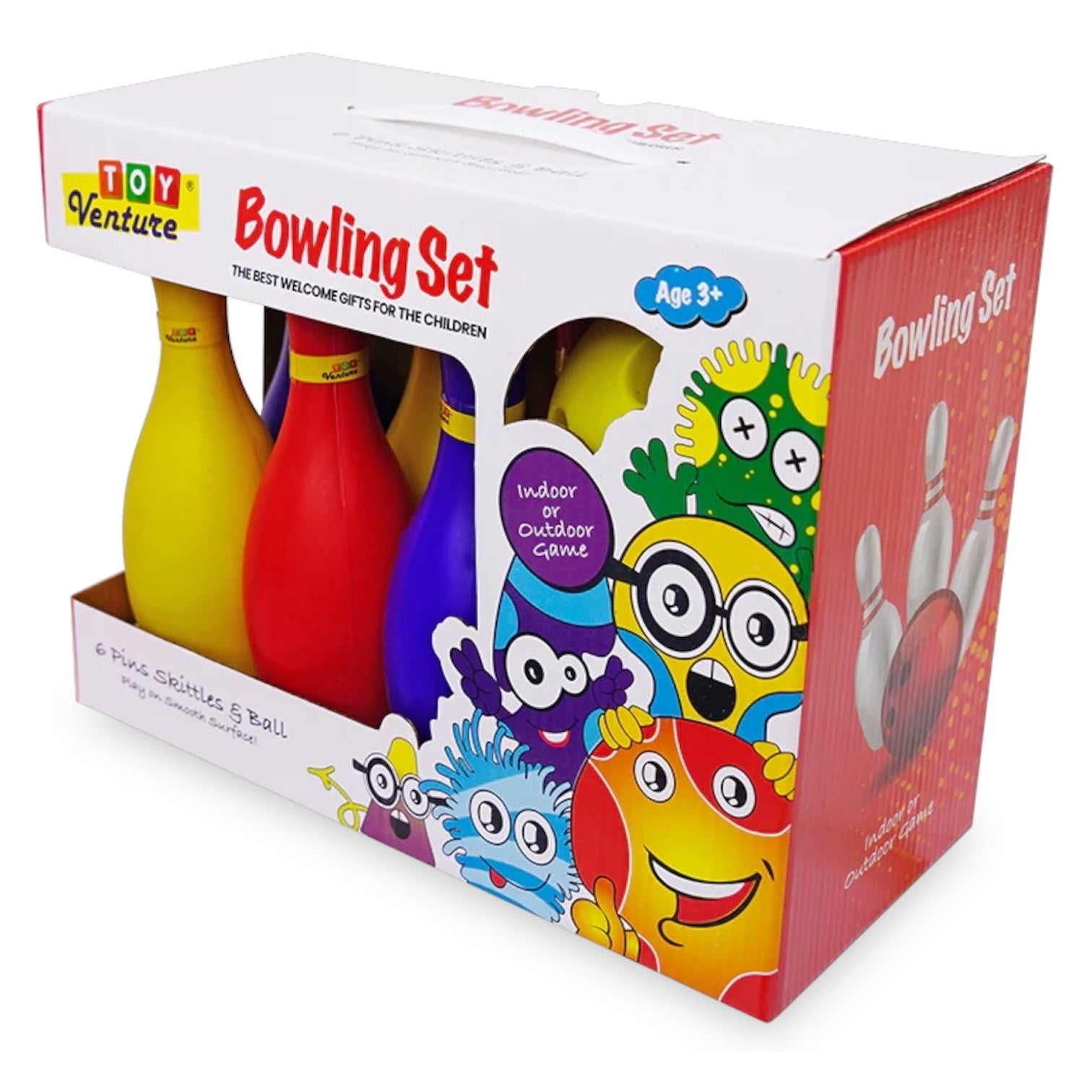 Kids Bowling Set – 6 Pins & Ball