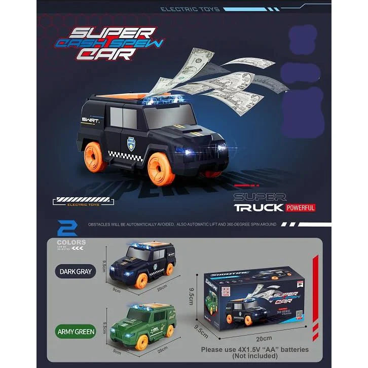 Super Cash Spew Car | Super Truck Electric Toy For Kids Random colour