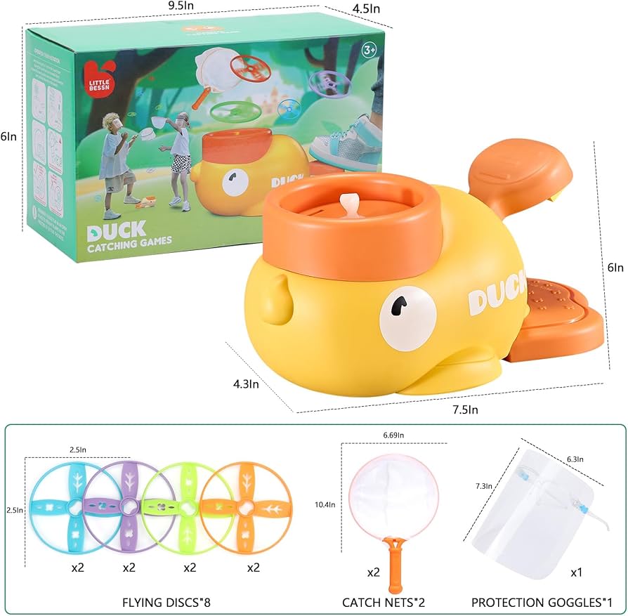 Flying Disc Launcher Duck Catching Game