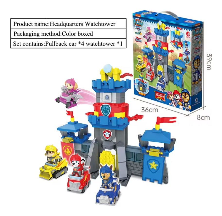 Original PAW Patrol Rescue Knights Castle Building Block Playset