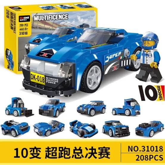Decool 10 in 1 Architect Super Racing Super Run Finals Building Blocks Toys - 31018