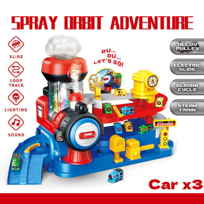 Electric Spray Train Adventure Track Set