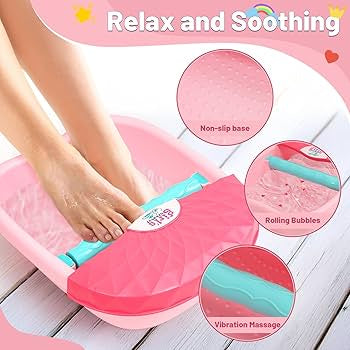 Kids Foot Spa – Fun Bubble Massage Pedicure Play Set