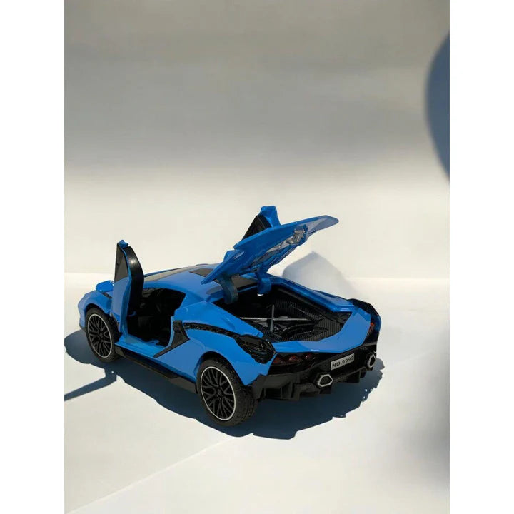 Die Cast Lamborghini Sian Blue 15cm