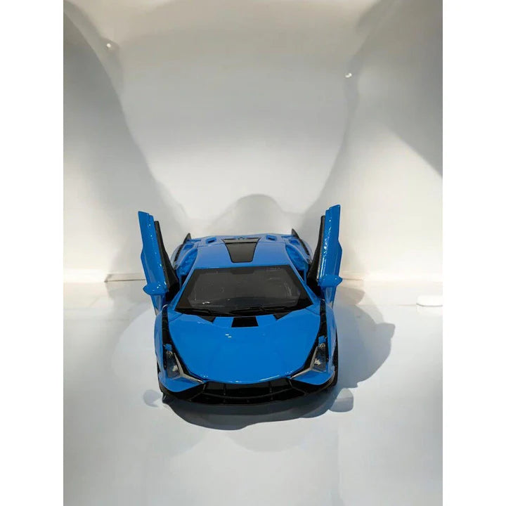 Die Cast Lamborghini Sian Blue 15cm