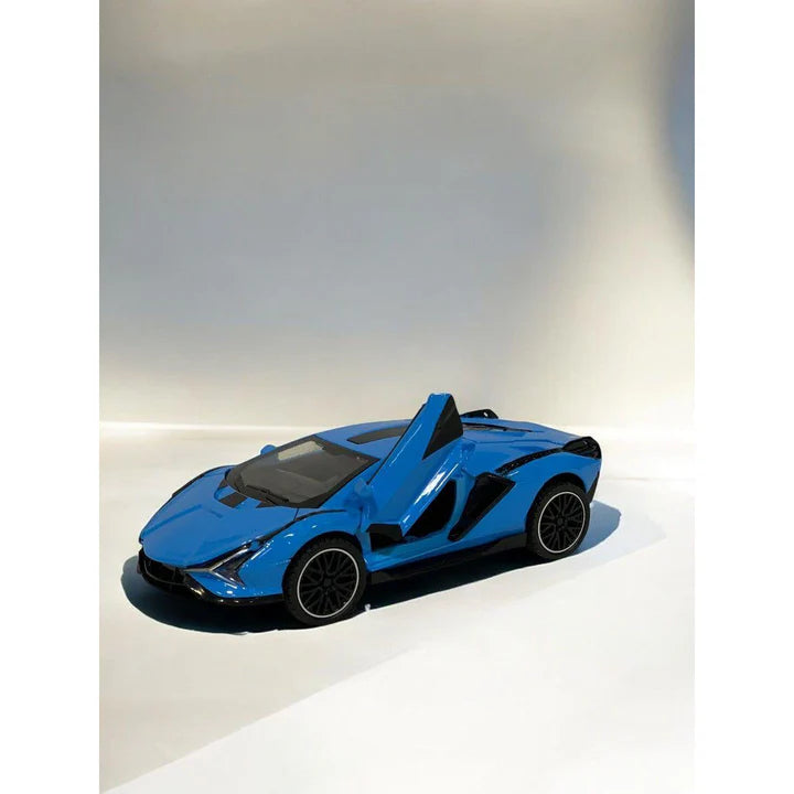 Die Cast Lamborghini Sian Blue 15cm