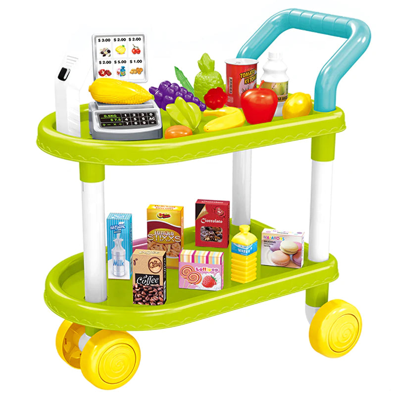 Fruit & Vegetable Kitchen Trolley Set Toy