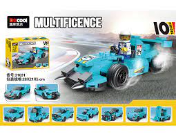 Lego Building Blocks Decool Multificence Blue Ghost Race Car