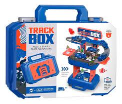 Suitcase Kit Set Parking Carts Toy For Children 4 Car