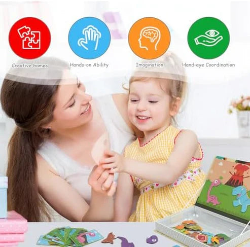 Dinosaur Magnetic Puzzle Book